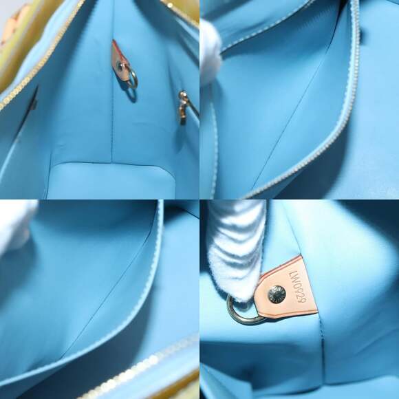LOUIS VUITTON Monogram Vernis Houston Hand Bag Baby Blue M91005 - Picture 12 of 12